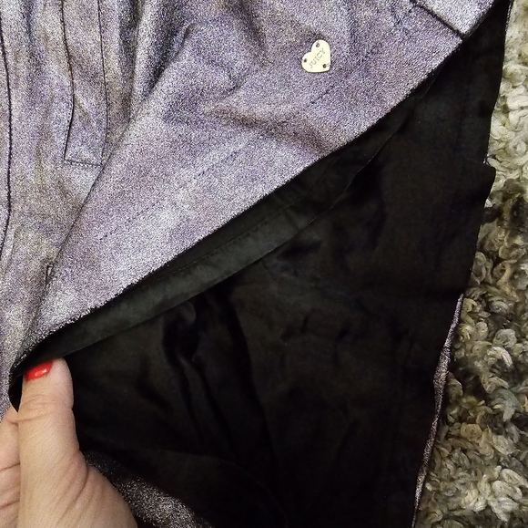 Girls Metallic Purple Juicy Couture Skirt Size 7 - Picture 2 of 5